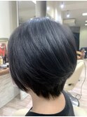 【大人女性】白髪染めカラー&丸みショート