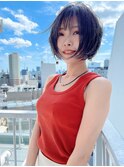 【morio池袋】綺麗で弾む夏ボブグレージュ♪