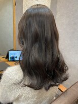 サロンド アクトレス 恵比寿店(salon de actress) 大人ガーリー　韓国風スタイル　ヨシンモリ　暗めグレージュ