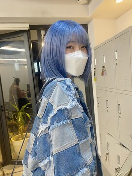 フラム 渋谷(flamme) sheer Blue*