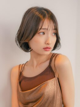 ベンジー 八戸店(benji)の写真/気になる白髪もお洒落にしっかりカバー！自然に仕上がる白髪染め◎良質で大人可愛いカラーに。