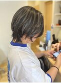 ハイライトカラー/グレージュカラー/ウルフマッシュ/