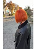 ボブ×オレンジ