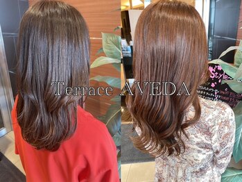 テラスアヴェダ(Terrace AVEDA)の写真/【岡山/AVEDA】自然の恵みを詰め込んだ髪と肌に優しいカラーを＊におわない&ダメージレスで色味も鮮やか♪