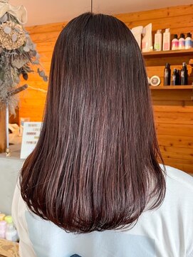 ビスクヘアデザイン(bisq hair design) ピンクブラウン　艶髪　髪質改善　韓国風　顔まわり　顔周り