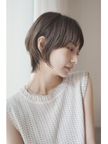 ムーン バイ ケンジ(moon by KENJE)&nbsp;くびれボブ小顔似合わせカット丸みナチュラルショートボブ前髪