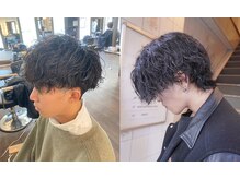 アソビの雰囲気（シルエットが綺麗な、セットしやすいパーマスタイルがオススメ）