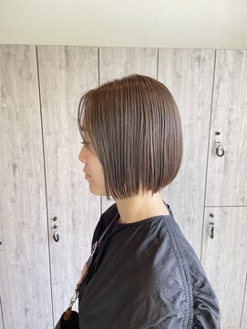 ヘアーリゾートノーブル(Hair Resort Noble) ボブ×透明感アッシュグレー