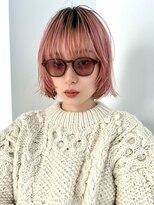 アニー(ANY) ピンクヘア、ケアブリーチ、レイヤーカット