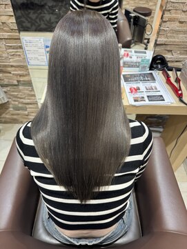 グレースバイハピネス(grace by happiness) 髪質改善  小顔レイヤー 韓国風巻き グレージュトリートメント