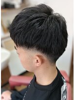 髪部リアン(髪部 lien) ツーブロック+スキンフェード アイロン仕上げ