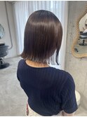 ぱつっとボブ×縮毛矯正