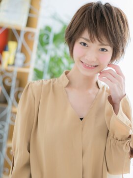 プリモア サロン ハナレ 綾瀬(primoA salon HANARE) 綾瀬/髪質改善/マロンベージュ☆ふんわりフェザーショートk