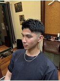MEN'Sツーブロックフェードカットスタイルメンズバーバーカット