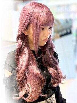 ファイブバイジエクト 堀江(FIVE by The Ect) 似合わせハイトーン◇ピンクベージュ・ピンクカラー・ブリーチ