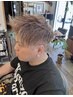 （新規）【人気NO1 】髪に優しいspヒアルロン酸カラー＋カット￥9900→￥8200