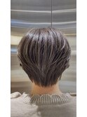 くびレイヤーグレージュエモージュ大人ショート小顔似合わせ
