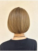 【Isola】ベージュ×ショートボブ