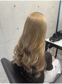 ケアブリーチバレイヤージュハイライトミルクティーベージュ