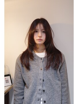 オーパスバイアンブルリュクス 池袋(Opus by ambleluxe) ハッシュカット　チョコレートブラウン　オリーブグリーン