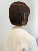 say.ショートボブひし形ショートオリーブグレーアッシュ小顔