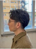 ツーブロショート