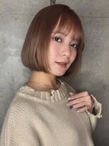 リークフー(Ree cu fuu)&nbsp;ふんわりワンカールボブスタイルルーズヘアショコラアッシュ