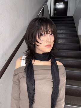 パーク(PAAQ) 藤沢/レイヤーカットグレージュカラーハッシュカットウルフ