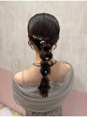 結婚式お呼ばれヘアセット♪♪