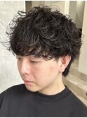 シャドウパーマ｜ハチ張りを影で逆に使う