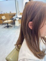 ハレヘアー ホーム(Hale hair home)&nbsp;Natural brown/shoulder length hair