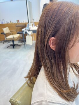 ハレヘアー ホーム(Hale hair home) Natural brown/shoulder length hair