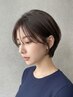 【朝のセットが楽になる♪】カット+トップ&顔まわりストレート