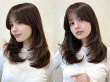 ザック ヴィ(ZACC  vie)の雰囲気（顔回りにたっぷりレイヤーが入った１カールでキマる大人スタイル）