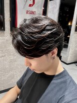メンズサロン アネロ 名駅(Men's salon anhelo)&nbsp;曲がる縮毛矯正×ニュアンスパーマ×センターパート×名駅