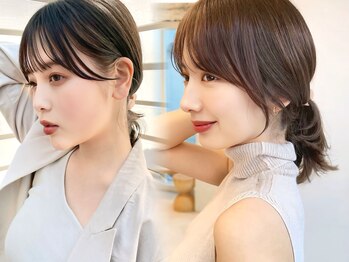 レディ 表参道(Lady)の写真/『顔周りカットが上手い！』前髪おくれ毛までこだわり表参道随一の技術力。ボブ前髪顔周りカットが大人気◎