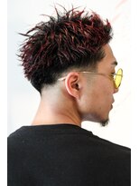 メリケンバーバーショップ コウベ(MERICAN BARBERSHOP KOBE)&nbsp;ベリショスキンフェードマニパニレッドミックス