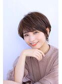 大人かわいい小顔ショートボブ