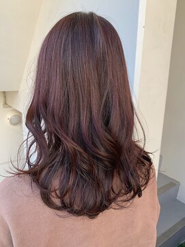 サロンドミルク 溝の口店(salon de MiLK) *シンプルなブラウンにピンクを足して遊び心を…