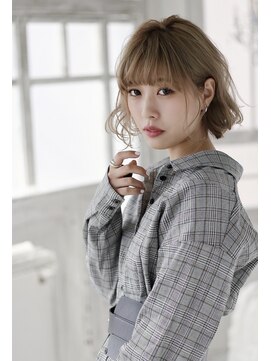 グランアージュ 錦糸町(grandage) 大人可愛いふわふわボブ耳かけ小顔ボブマッシュパーマ/錦糸町