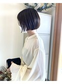 シンプルイズベストな前下りボブ◎