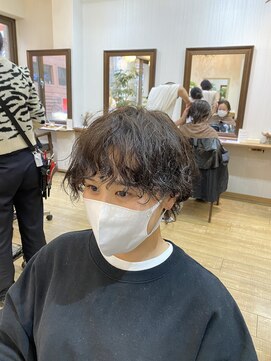 ギフト ヘアー サロン(gift hair salon) ウェーブパーマ×ちょこっとウルフ