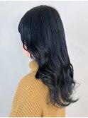 ブルーブラック_グレージュカラーボブウルフ_ba422271