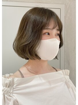 ヨーク(YOKE) 【 YOKE 】大人かわいい韓国ボブぱっつん顔まわりレイヤー