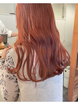 ミルヘアデザイン(mil hair design) オレンジカラー