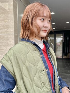 スニュウ(snuw) ダブルカラーケアブリーチボブ小顔カット