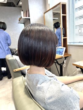 ビス フルール 日暮里店(Vis fleur) 前下がりショート/チョコレートカラー