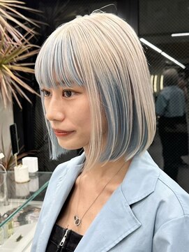 ソル ジングウマエ(SOL JINGUMAE) ミルクティーベージュローライトインナーカラーハイライト