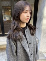 コフィー バイ メルト 吉祥寺(cofy by melt)&nbsp;【松本咲花】韓国グレーベージュレイヤーロングニュアンスカラー