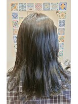 ランプヘアー(LAMP HAIR)&nbsp;大人可愛いナチュラル黒髪暗すぎない暗髪カラーブリーチなし